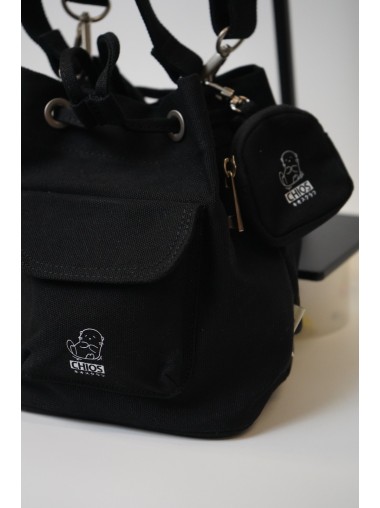 CHIOS CLUB - Chios3951 Small Logo Canvas Bucket / BLACK 